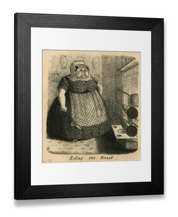 Framed Print : Cartoon, Ruling the Roast Framed Print : Cartoon, Ruling the Roast