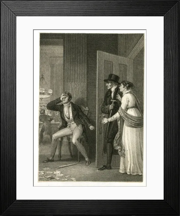 Framed Print : Ruined at Playing Cards Framed Print : Ruined at Playing Cards