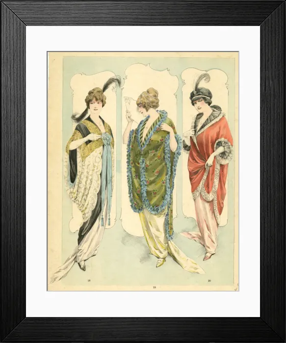Framed Print : French Ball Dresses by Atelier Bachmitz Framed Print : French Ball Dresses by Atelier Bachmitz