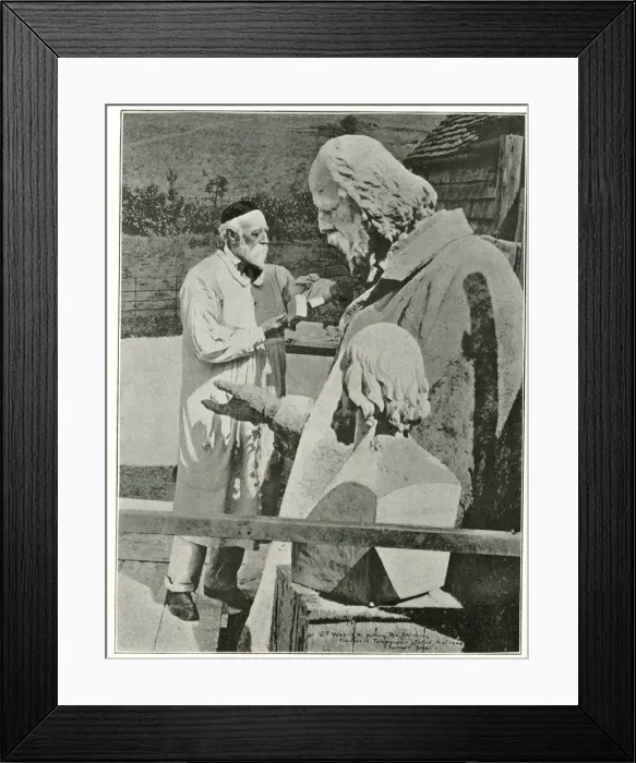 Framed Print : George Frederick Watts, statue of Tennyson