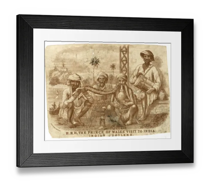 Framed Print : Prince of Wales visit to India in 1876 - Indian Jugglers Framed Print : Prince of Wales visit to India in 1876 - Indian Jugglers
