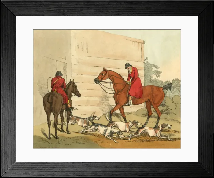 Framed Print : Foxhunting scene by Henry Alken Framed Print : Foxhunting scene by Henry Alken