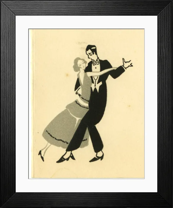Framed Print : Greetings card - Couple dancing Framed Print : Greetings card - Couple dancing