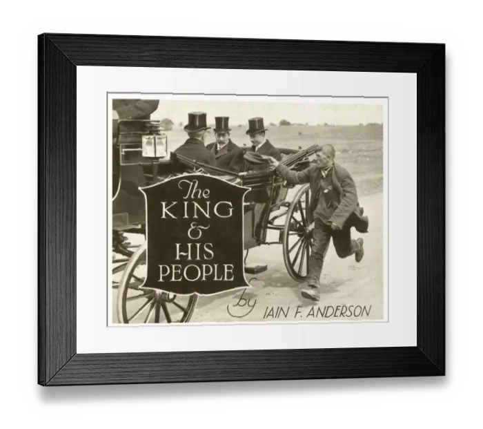 Framed Print : Cover design, The King & His People Framed Print : Cover design, The King & His People