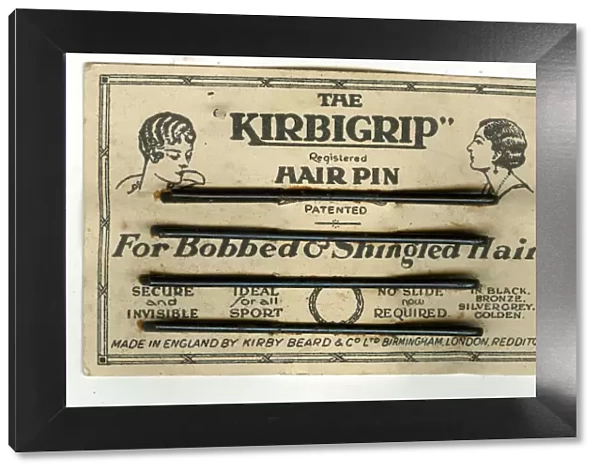 Kirbigrip Hair Pins on a card
