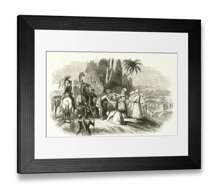 Framed Print : Meeting of Alexander the Great with the Jewish High Priest Framed Print : Meeting of Alexander the Great with the Jewish High Priest