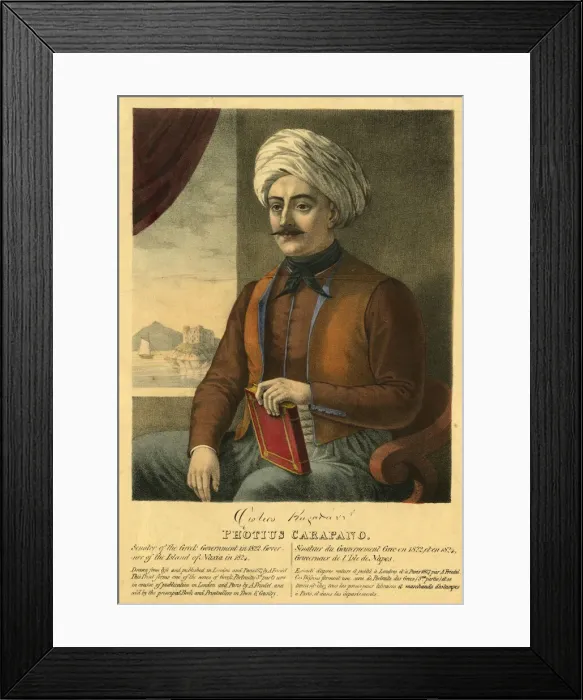 Framed Print : Photius Carapano, Senator of the Greek Government Framed Print : Photius Carapano, Senator of the Greek Government