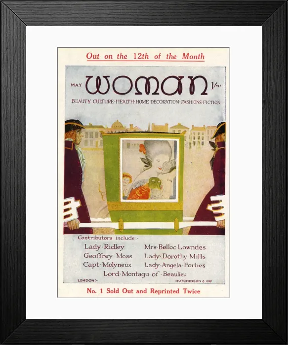Framed Print : Publicity leaflet, First Edition of Woman Magazine Framed Print : Publicity leaflet, First Edition of Woman Magazine