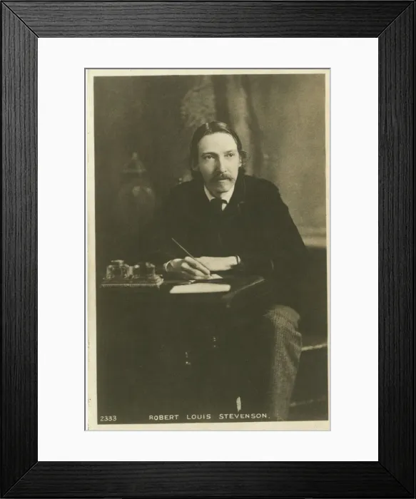 Framed Print : Robert Louis Stevenson, Scottish author Framed Print : Robert Louis Stevenson, Scottish author