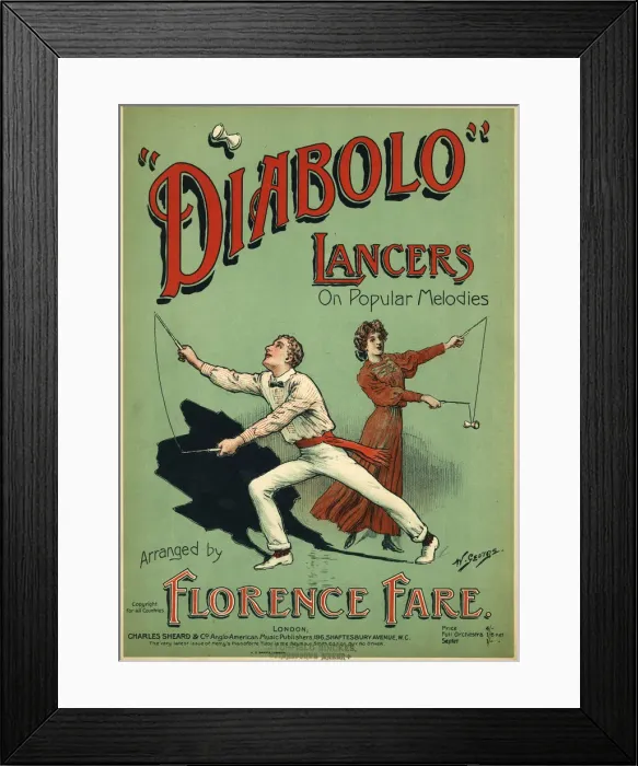 Framed Print : Music cover, Diabolo Lancers Framed Print : Music cover, Diabolo Lancers