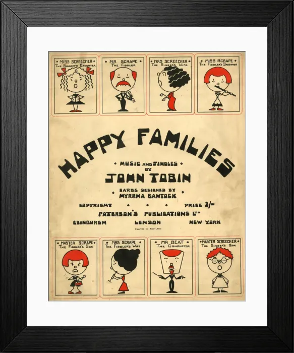 Framed Print : Music cover (front), Happy Families Framed Print : Music cover (front), Happy Families