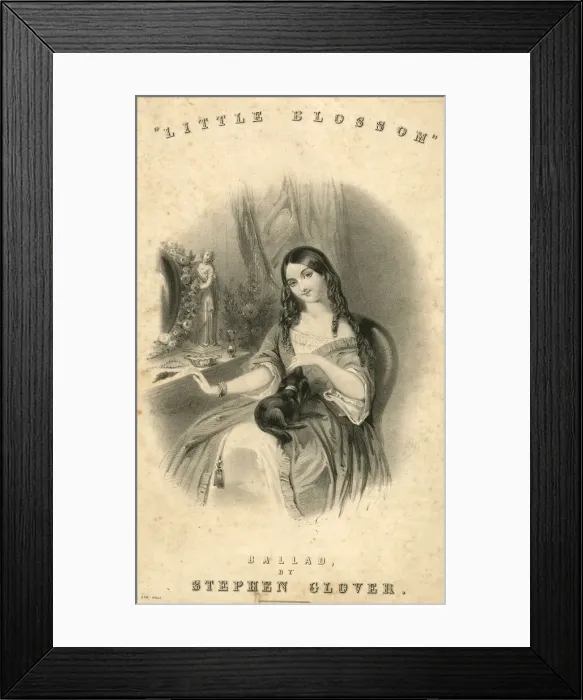 Framed Print : Music cover, Little Blossom Framed Print : Music cover, Little Blossom