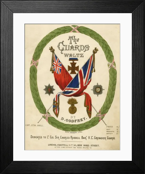 Framed Print : Music cover, The Guards Waltz Framed Print : Music cover, The Guards Waltz