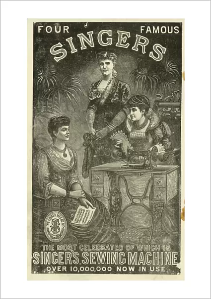 Advert, Four Famous Singers