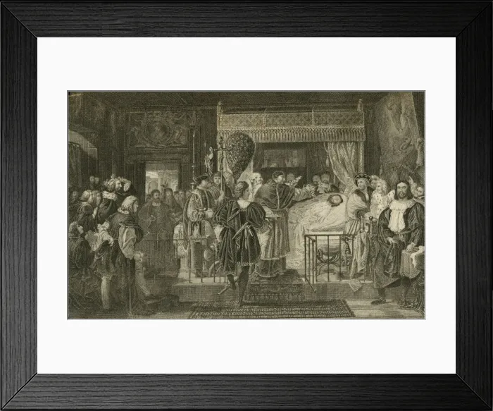 Framed Print : The Honours paid Raphael after his death, Rome, Italy Framed Print : The Honours paid Raphael after his death, Rome, Italy