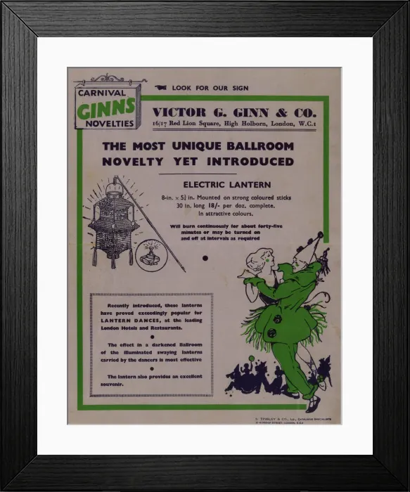 Framed Print : Victor G Ginn & Co, catalogue (back cover) Framed Print : Victor G Ginn & Co, catalogue (back cover)