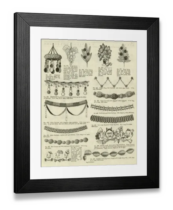 Framed Print : Victor G Ginn catalogue, Carnival Bunting Framed Print : Victor G Ginn catalogue, Carnival Bunting