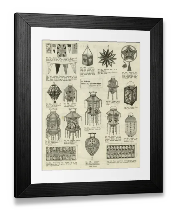 Framed Print : Victor G Ginn catalogue, Lights and Lanterns Framed Print : Victor G Ginn catalogue, Lights and Lanterns