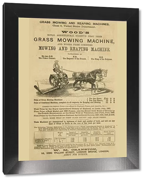 Advert, Woods Grass Mowing Machine