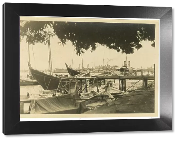 View of Shatt El Arab Waterway, Basra, Iraq, WW1