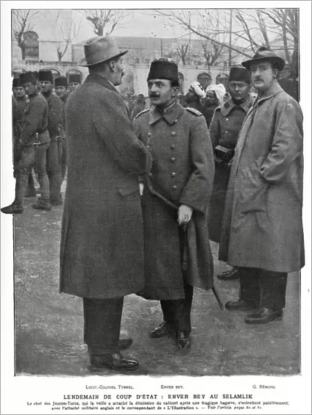 Enver Pasha taking to Lieutenant Colonel Tyrrell 1913