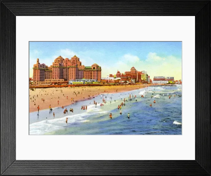 Framed Print : Seaside hotels, Atlantic City, New Jersey Framed Print : Seaside hotels, Atlantic City, New Jersey