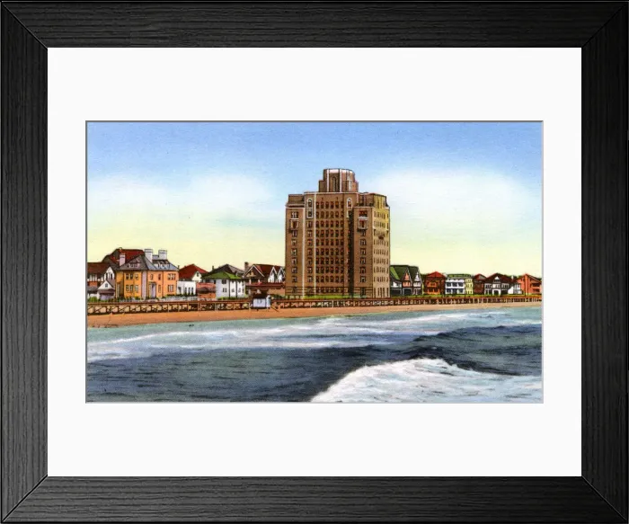 Framed Print : View from Ventnor Pier, Atlantic City, New Jersey Framed Print : View from Ventnor Pier, Atlantic City, New Jersey