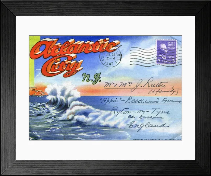 Framed Print : Atlantic City, New Jersey Framed Print : Atlantic City, New Jersey