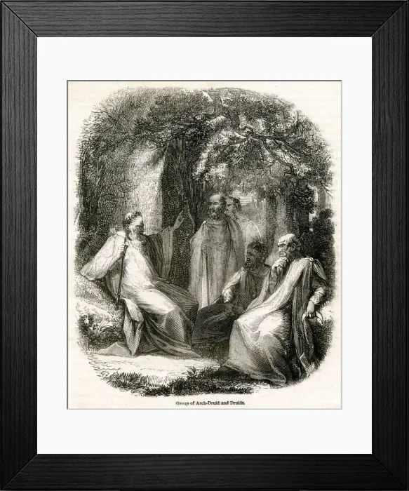 Framed Print : Arch-Druid and Druids Framed Print : Arch-Druid and Druids