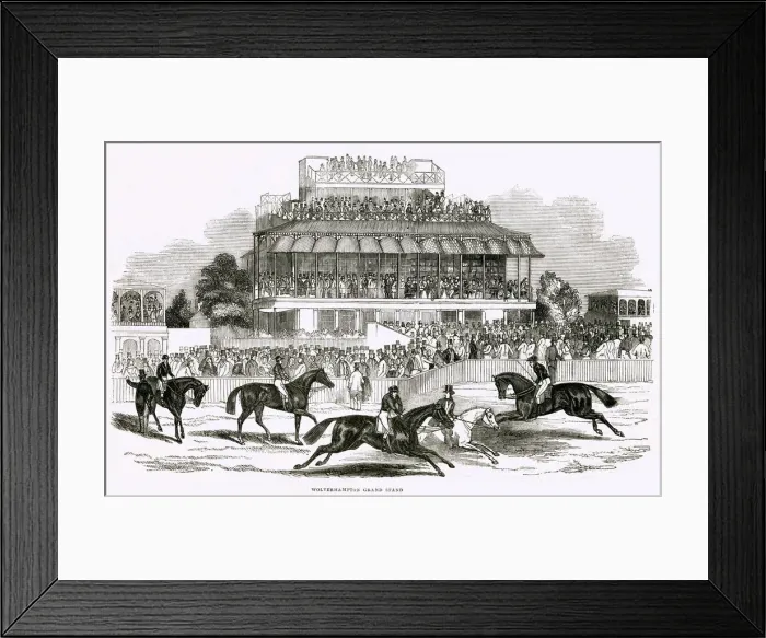 Framed Print : Wolverhampton Racecourse 1844 Framed Print : Wolverhampton Racecourse 1844