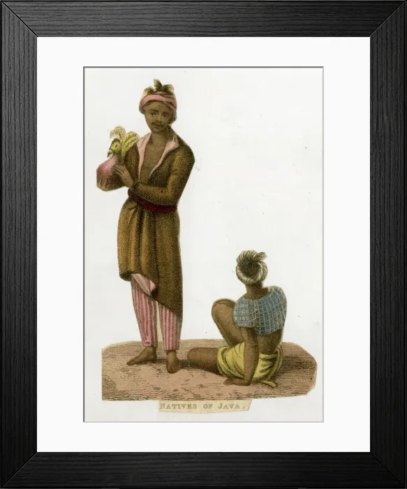 Framed Print : Scrap, Natives of Java Framed Print : Scrap, Natives of Java