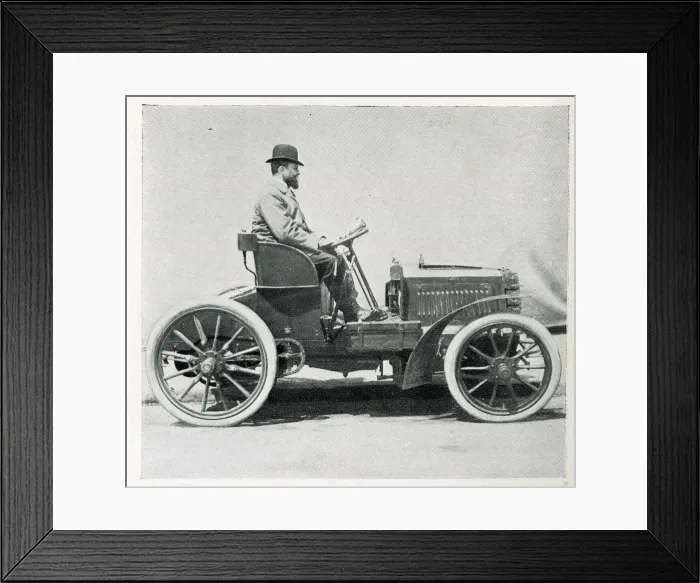 Framed Print : Early Motor Car Racing - De Kruyff Framed Print : Early Motor Car Racing - De Kruyff