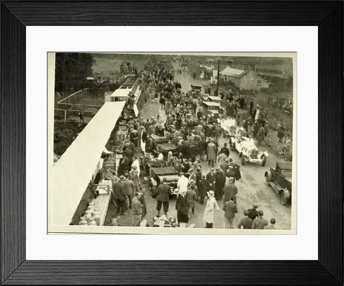 Framed Print : Drivers overtake Carraciola in Mercedes Framed Print : Drivers overtake Carraciola in Mercedes
