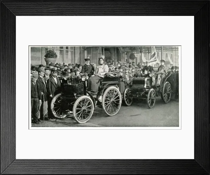 Framed Print : First London to Brighton Run with M Levassor Framed Print : First London to Brighton Run with M Levassor