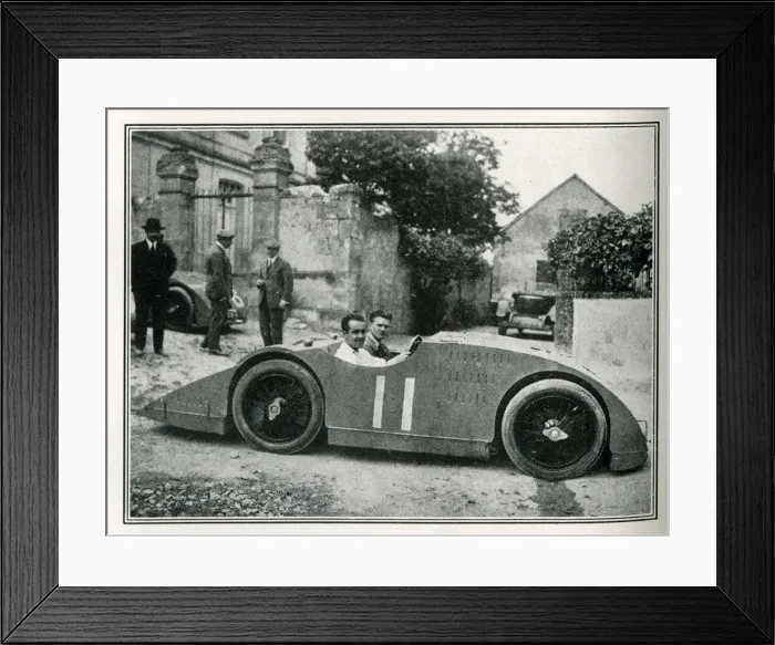 Framed Print : Grand Prix 1923, Pierre de Viscaya in a Bugatti Framed Print : Grand Prix 1923, Pierre de Viscaya in a Bugatti