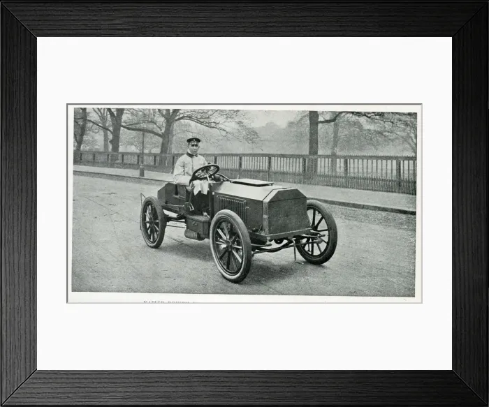 Framed Print : Napier car driven by Charles Jarrott Framed Print : Napier car driven by Charles Jarrott