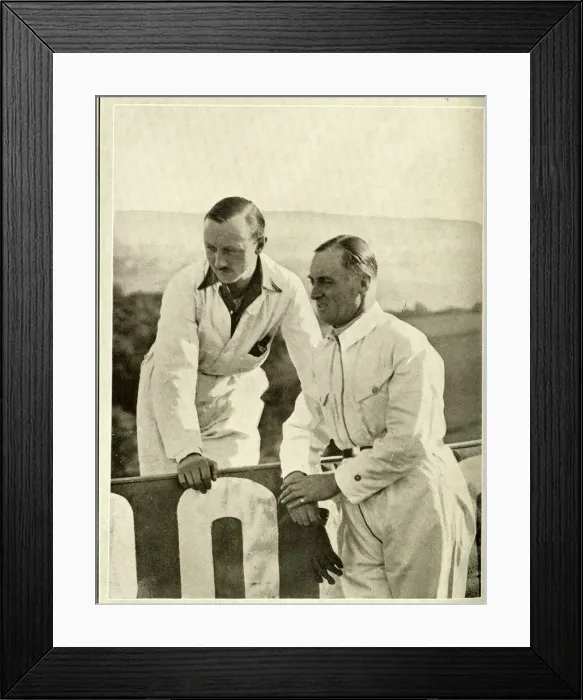 Framed Print : Tim Birkin with Sir Malcolm Campbell Framed Print : Tim Birkin with Sir Malcolm Campbell