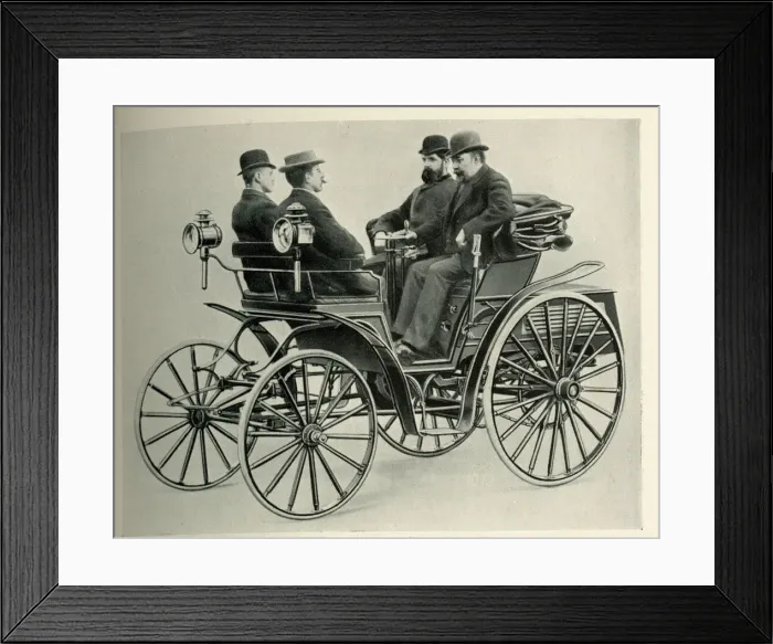 Framed Print : Early Motor Cars - A Benz Vis-A-Vis Framed Print : Early Motor Cars - A Benz Vis-A-Vis