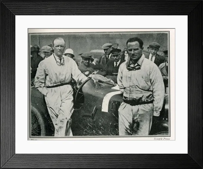 Framed Print : Sir Henry Segrave and his mechanic Paul Dutoit Framed Print : Sir Henry Segrave and his mechanic Paul Dutoit