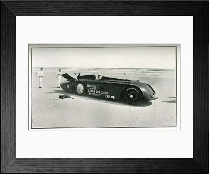 Framed Print : Sir Henry Segrave, land speed record attempt Framed Print : Sir Henry Segrave, land speed record attempt
