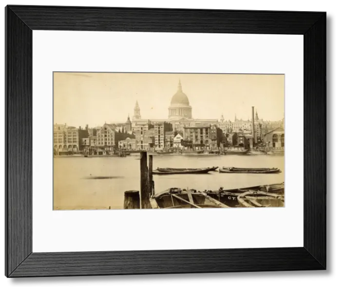 Framed Print : St Pauls Cathedral from Bankside, London Framed Print : St Pauls Cathedral from Bankside, London