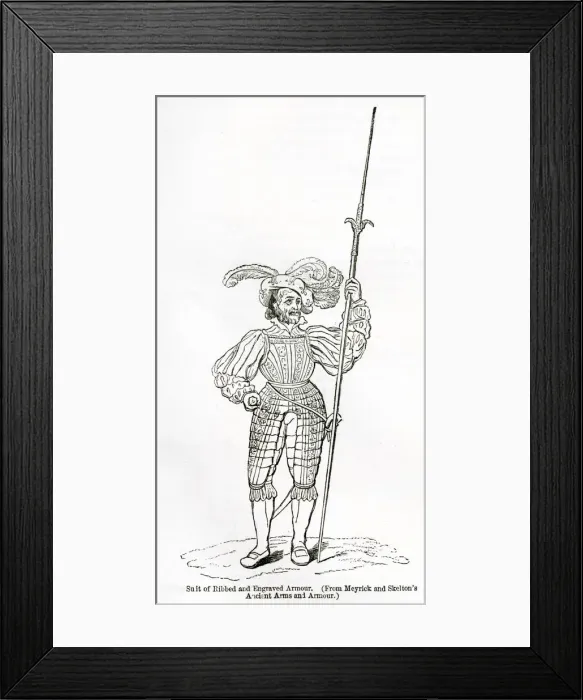Framed Print : Suit of armour 16th century Framed Print : Suit of armour 16th century
