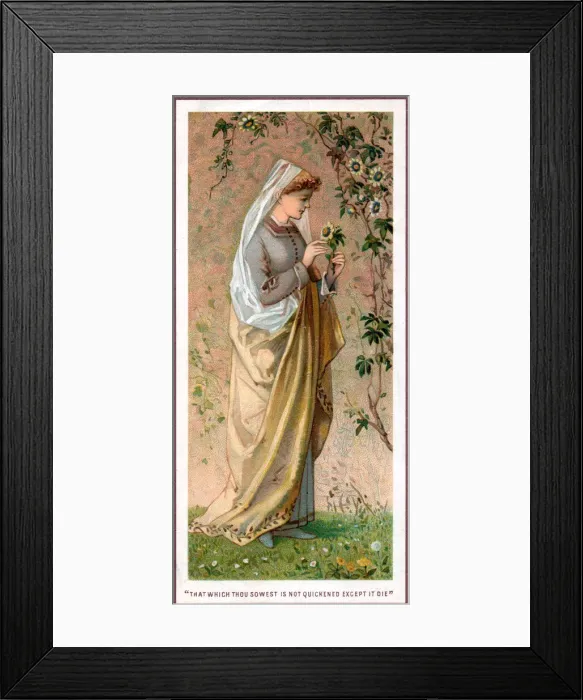 Framed Print : Devotional card by Robert Dudley Framed Print : Devotional card by Robert Dudley