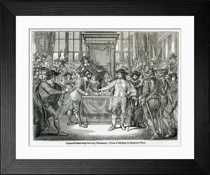 Framed Print : Oliver cromwell dissolving Parliament Framed Print : Oliver cromwell dissolving Parliament