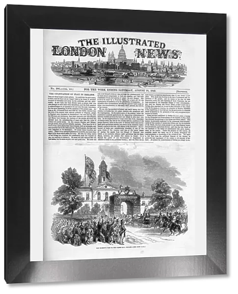 Front cover of The Illustrated London News, 18 August 1849