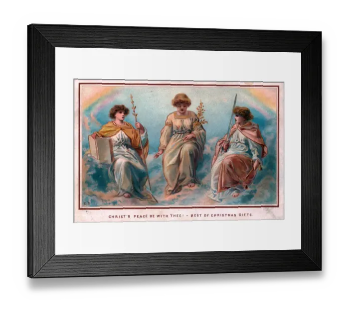 Framed Print : Religious Christmas card by Robert Dudley Framed Print : Religious Christmas card by Robert Dudley