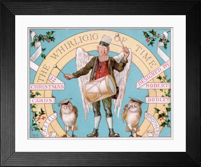 Framed Print : Cover design, Christmas cards, Whirligig of Time Framed Print : Cover design, Christmas cards, Whirligig of Time