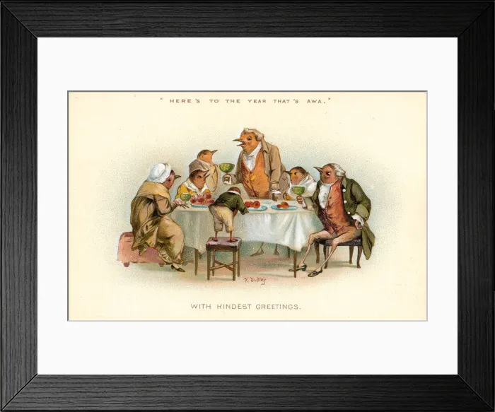 Framed Print : Christmas card, Heres to the Year Thats Awa Framed Print : Christmas card, Heres to the Year Thats Awa