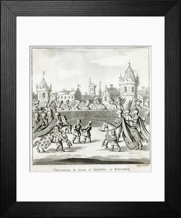 Framed Print : Tournament in honor of Isabeau of Bavaria Framed Print : Tournament in honor of Isabeau of Bavaria
