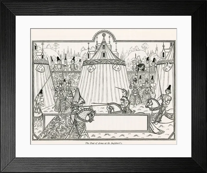 Framed Print : Jousting tournament Framed Print : Jousting tournament